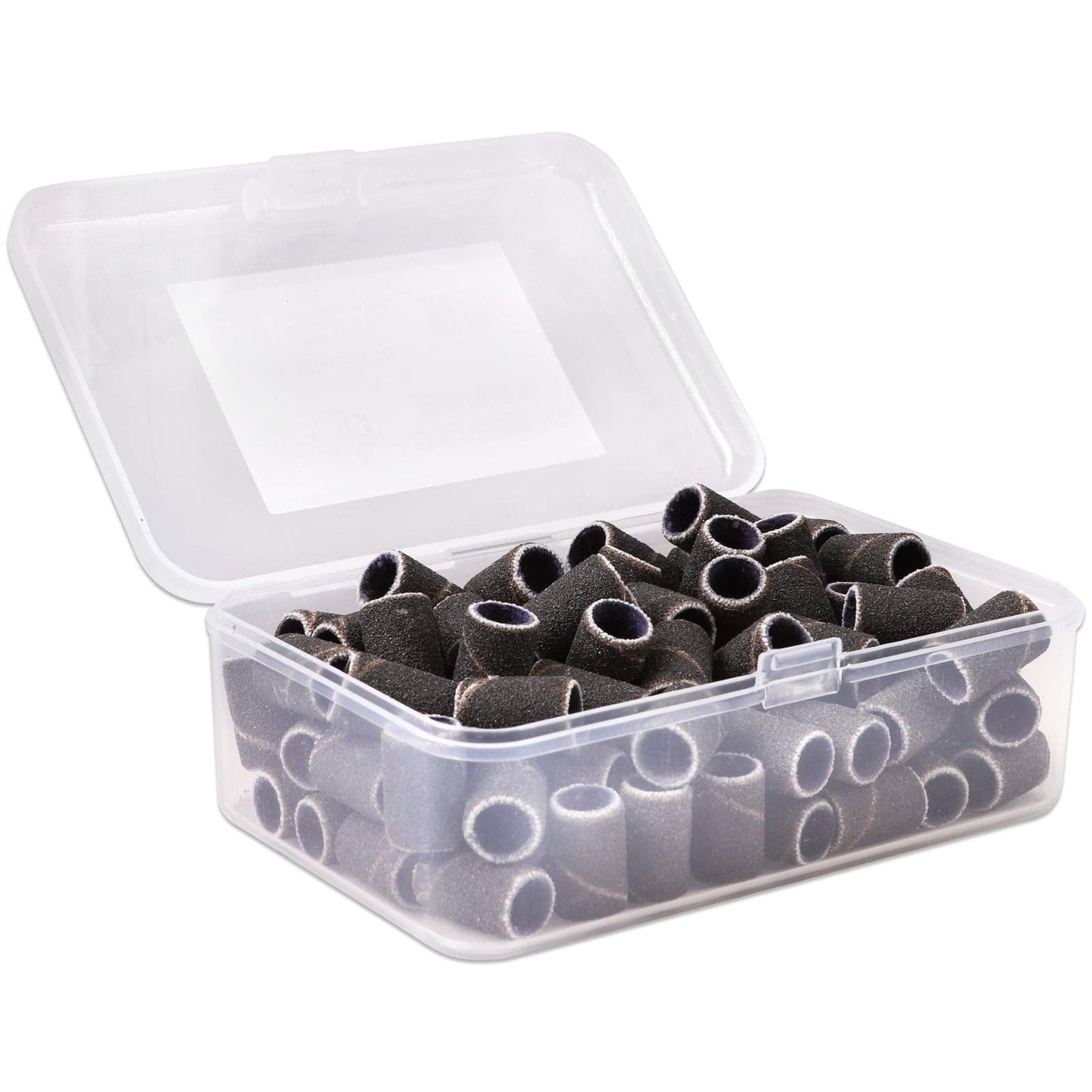 100 Pcs Large Black Nail Drill Bits Sanding Bands For Nail Drill 150 Coarse Grit - Nail File For Acrylic Nail Gel Manicures Pedi