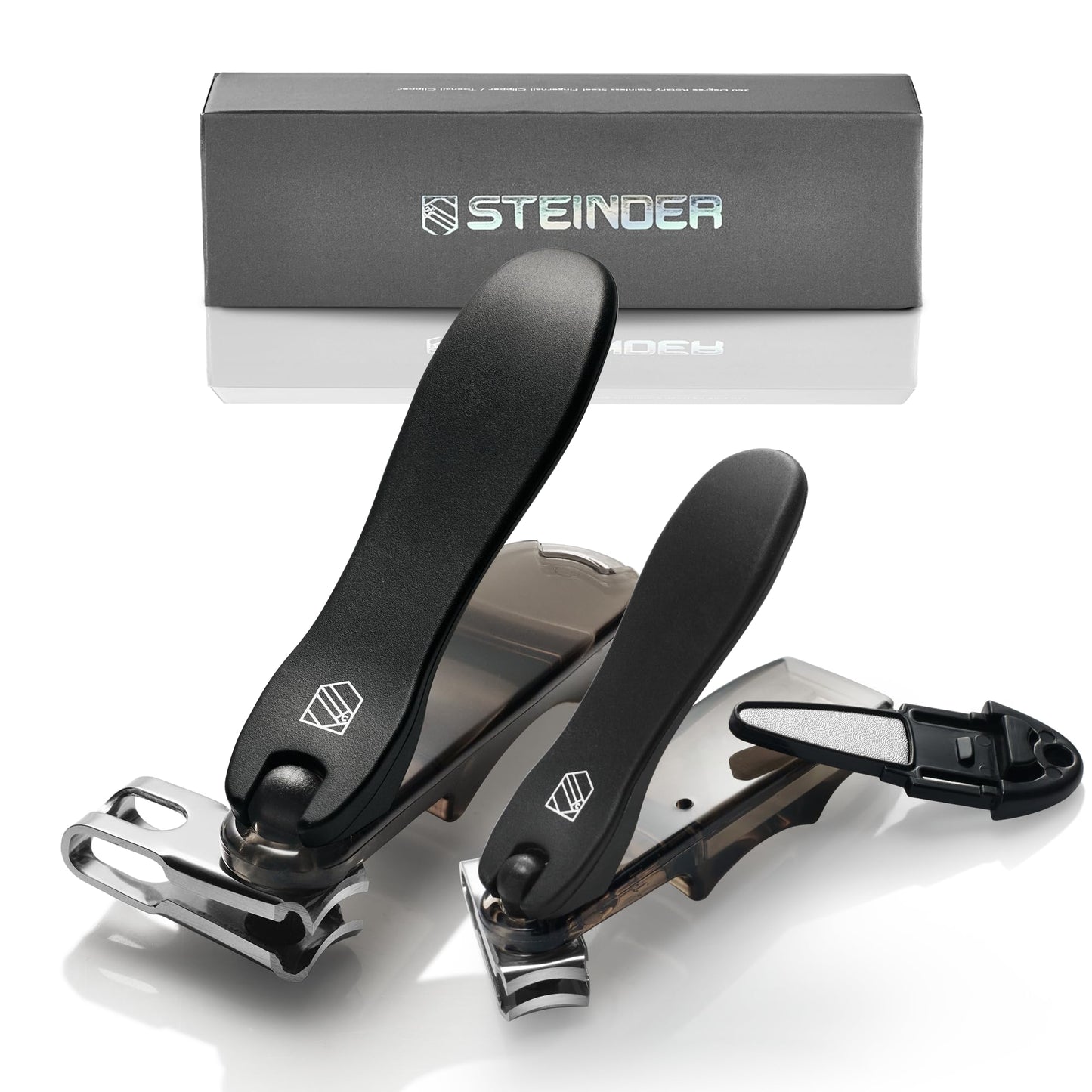 Nail Clippers, Steinder Easy 360 Rotation Nail Clippers Set Made In Korea/Cortauas Corta  As De Manos Y Pies/Gift For Men & Wome