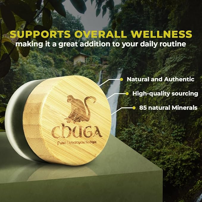 Chuga Pure Himalayan Shilajit for Men & Women | Organic Shilajit Harvested 16,000 Feet | Lab Tested in USA, 74+ Fulvic Acid, Grade A, Immune Booster, Shilajit Resin 35 Grams, 175 Servings (Pack of 1)