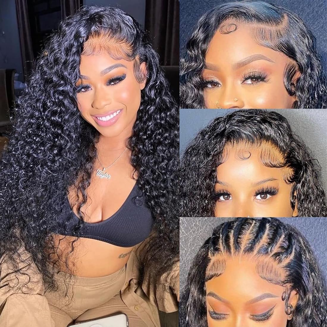 Zhengshuo 22 Inch Deep Wave Hd Lace Frontal Human Hair Wigs 100% Unprocessed Brazilian Virgin Human Hair Wigs For Black Women Pr