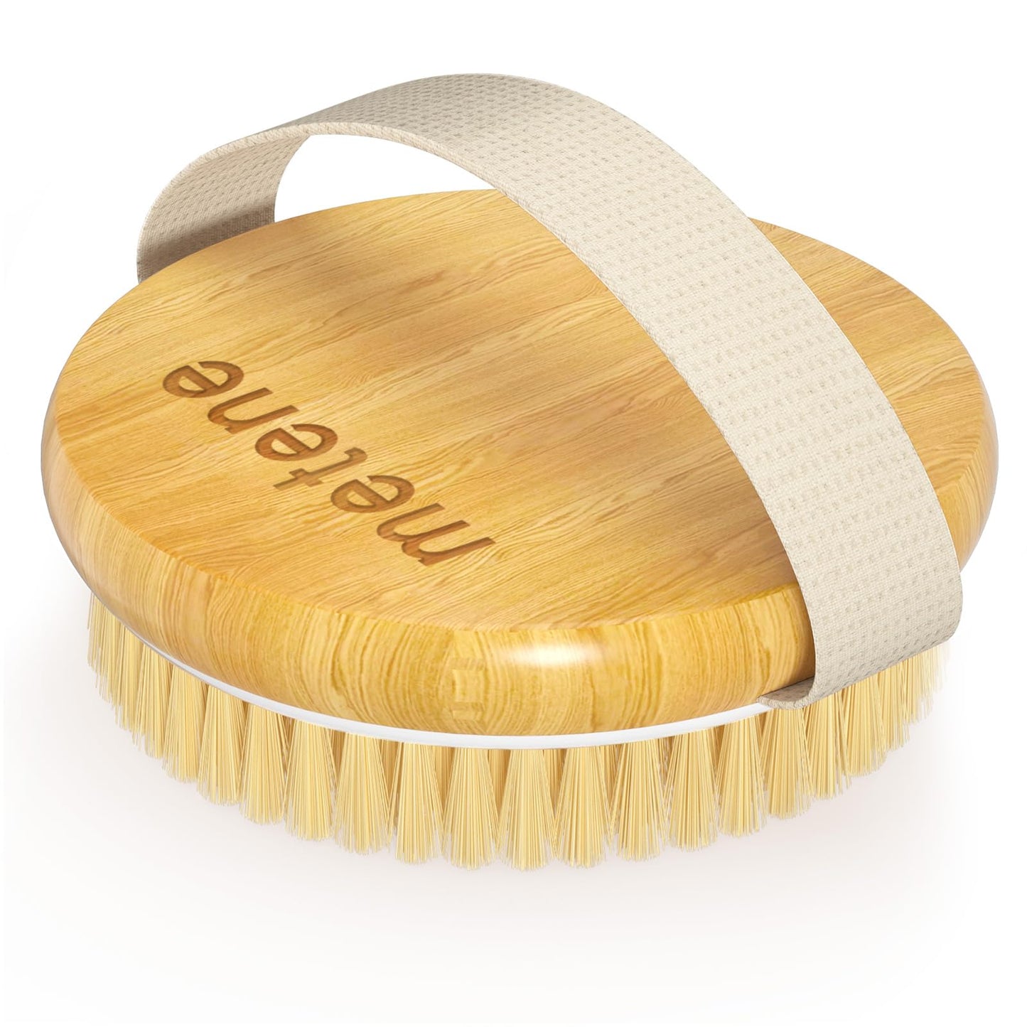 Metene Dry Body Brush For Radiant Skin, Exfoliates And Softens Skin, Improve Circulation, Body Scrubber With Soft And Stiff Bris