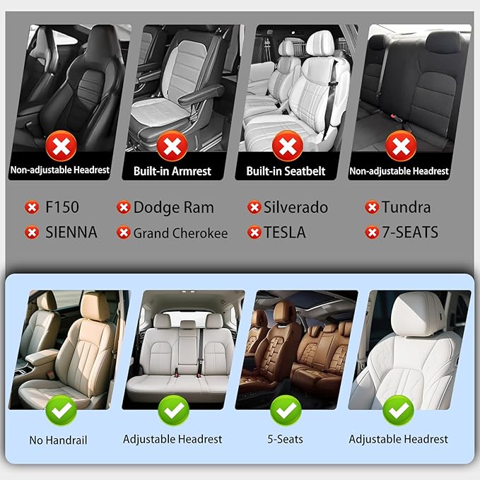 Full Coverage Leather Car Seat Covers Full Set,Waterproof Seat Covers for Cars,SUVs Trucks, Car Seat Cushion,Car Seat Protector with 5 Seats (Beige, Full Set(Front and Rear-5 Seats))
