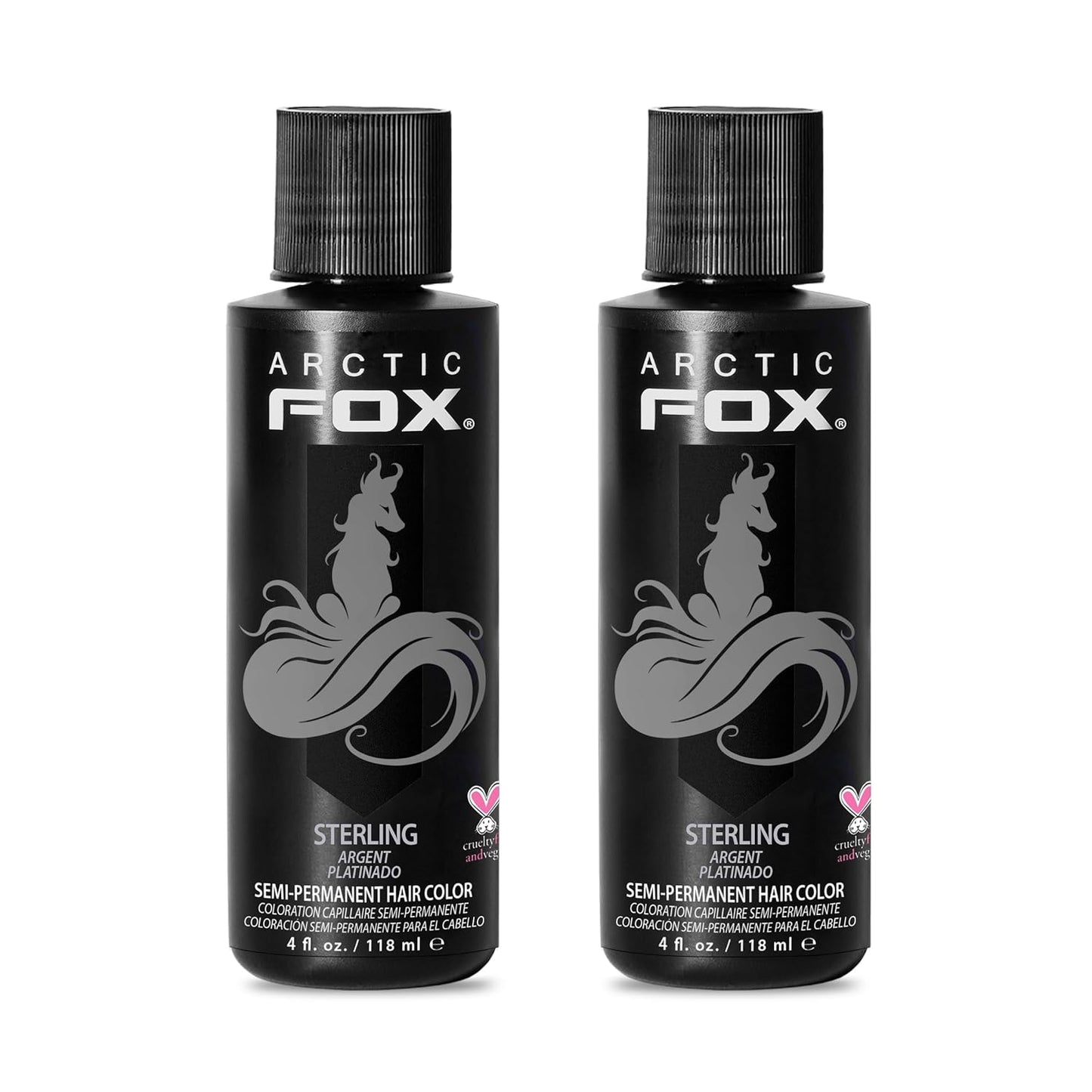 ARCTIC FOX Vegan Semi-Permanent Hair Color Dye | STERLING | 4 Fl Oz