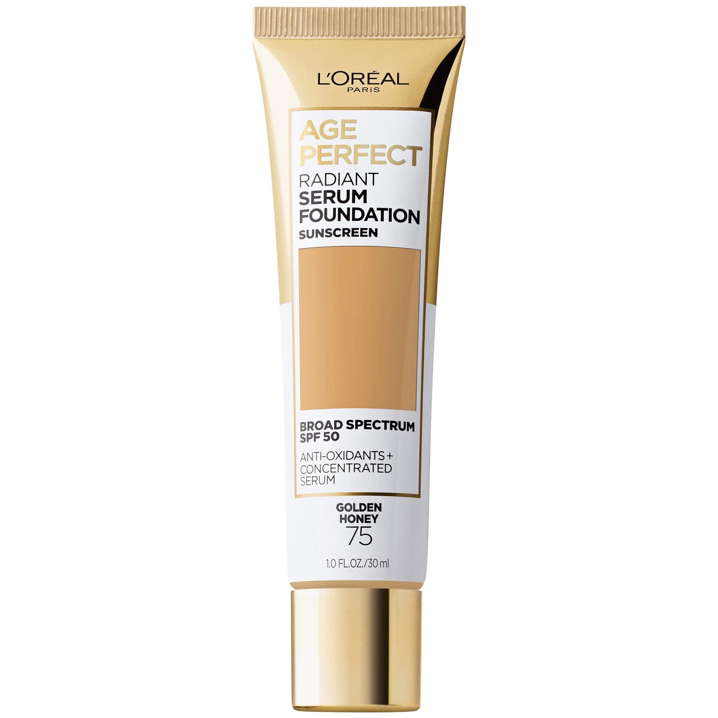 L'Oreal Paris Age Perfect Radiant Serum Foundation With Spf 50, Golden Honey, 1 Ounce