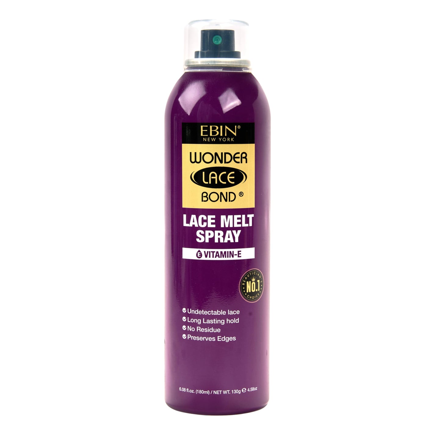 Ebin New York Wonder Lace Melt Aerosol Spray | Preserves Edges & Undetectable Lace | Long Lasting Hold | No Residue | Vitamin E