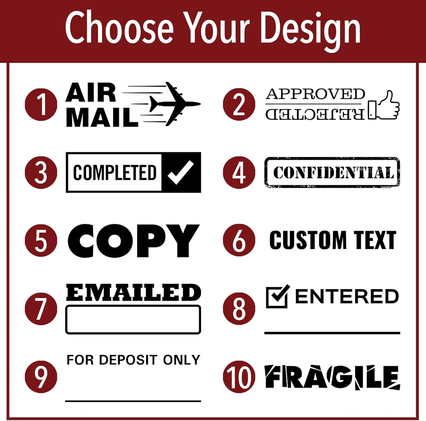 Void Office Stamp | 4 Different Sizes | 20 Designs | Multiple Color Options | Perfect for Quick Validation of Office Documents (Void, Xtra Large)