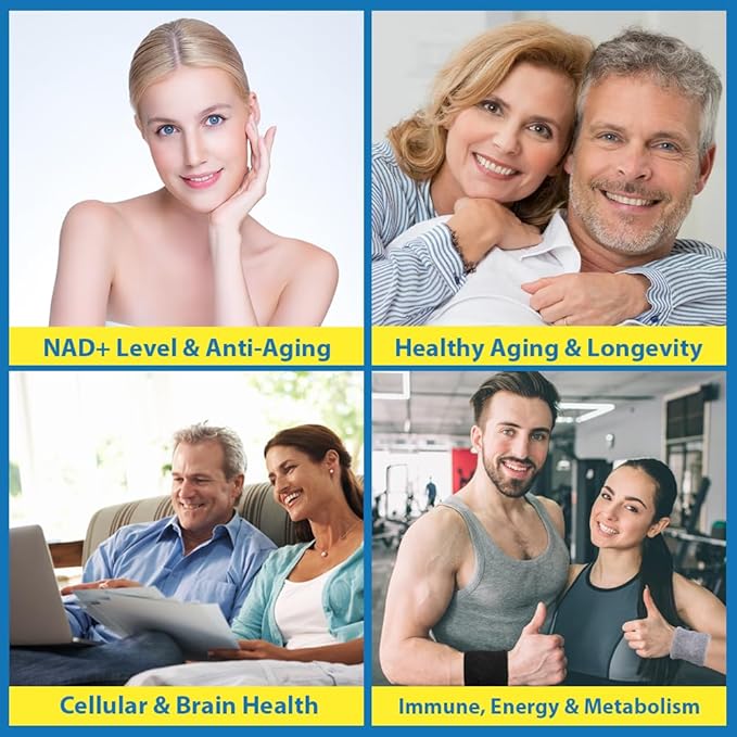 NMNH Supplement (Dihydronicotinamide Mononucleotide)500mg Per Serving, NMNH NAD Supplements for Women & Men, NMNH to Boost NAD+ Levels As We Age for Anti Aging, Cell Health*, Brain* , Energy- 60 Count