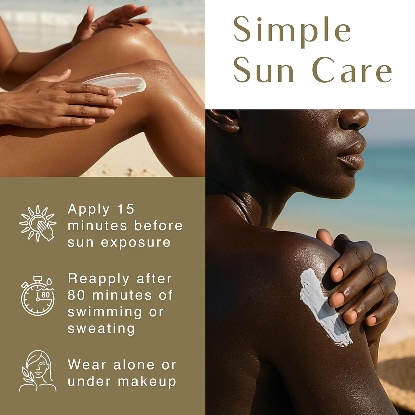 Moisturizing SPF 30 Sun Lotion | Ultra Sheer | Travel Size | For Melanin-Rich Skin