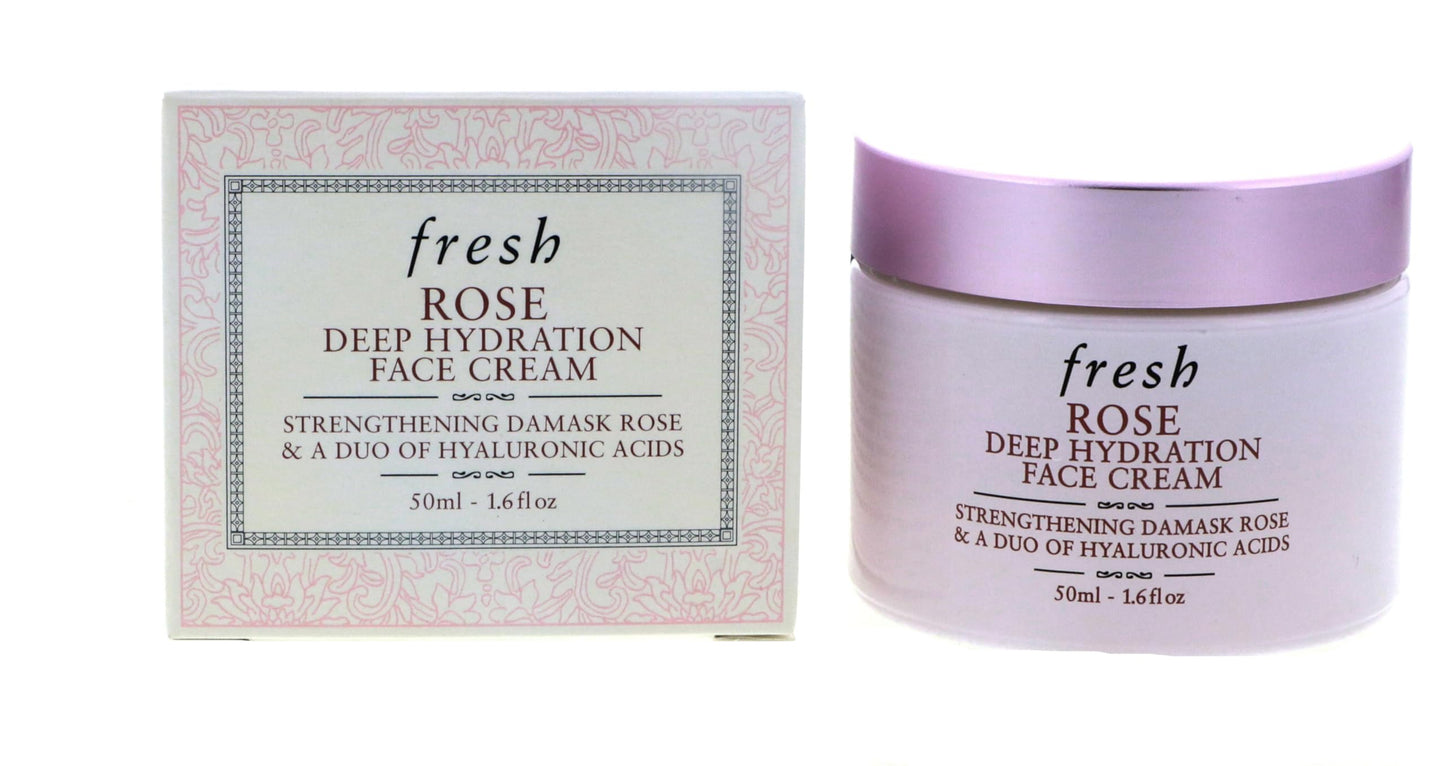 Fresh Rose Deep Hydration Strengthening Face Cream, 1.6 Ounce