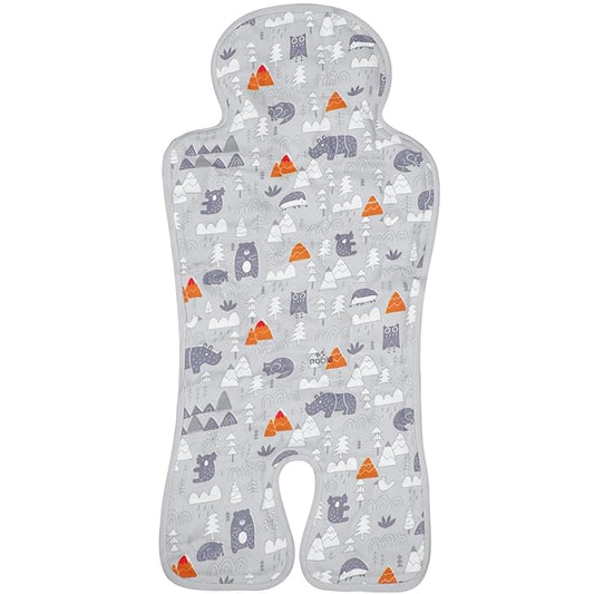 Pinkunn Gel Car Seat Baby Cooling Pad for Summer Breathable Stroller Cooler Pad Multifunctional Carseat Cooling Mat for Baby Child Dining Chair Safety Seat Stroller(Gray,Forest)