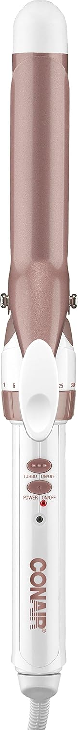 Conair Double Ceramic 3/4-Inch Curling Iron | Bonus Claw Clip | Tight Curls