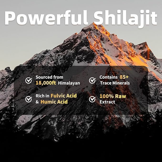 Shilajit Capsules with Sea Moss & Ashwagandha for Men & Women,12 in 1 Himalayan Shilajit Supplements with Coenzyme Q10, Fulvic Acid & Humic Acid, Lion's Mane, Energy & Immune, 120 Count, 2 Pack