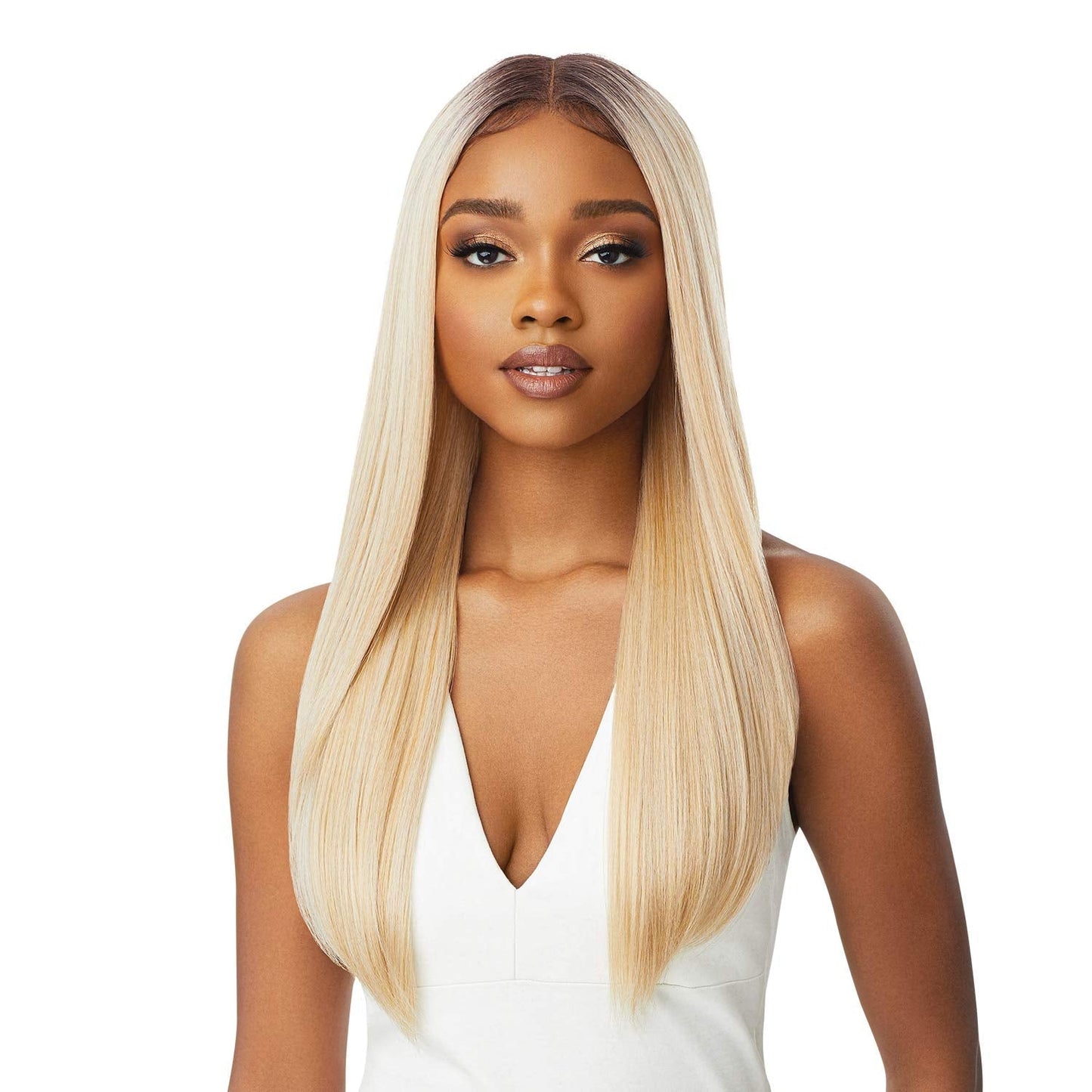 Outre HD Lace Front Wig Sleek Lay Part Chanelle (DR4/SUMBL)