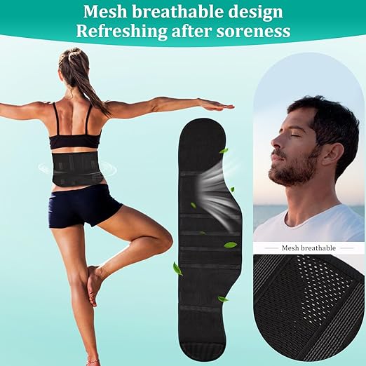 Back Brace for Men Lower Back Pain with 3D Lumbar Pad, for Sciatica, Herniated Disc, Scoliosis, Breathable Back Support Belt for Women Work, Lightweight Lumbar Support for Dairly Activity