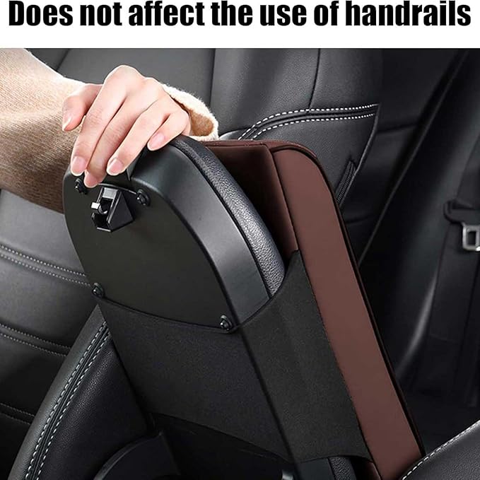 Car Armrest Cushion for Lincoln Nautilus 2018 2019 2020 2021 2022 2023 2024 2025, Car Center Console Cover Armrest Pad Soft Leather Car Interior Accessories,Coffee