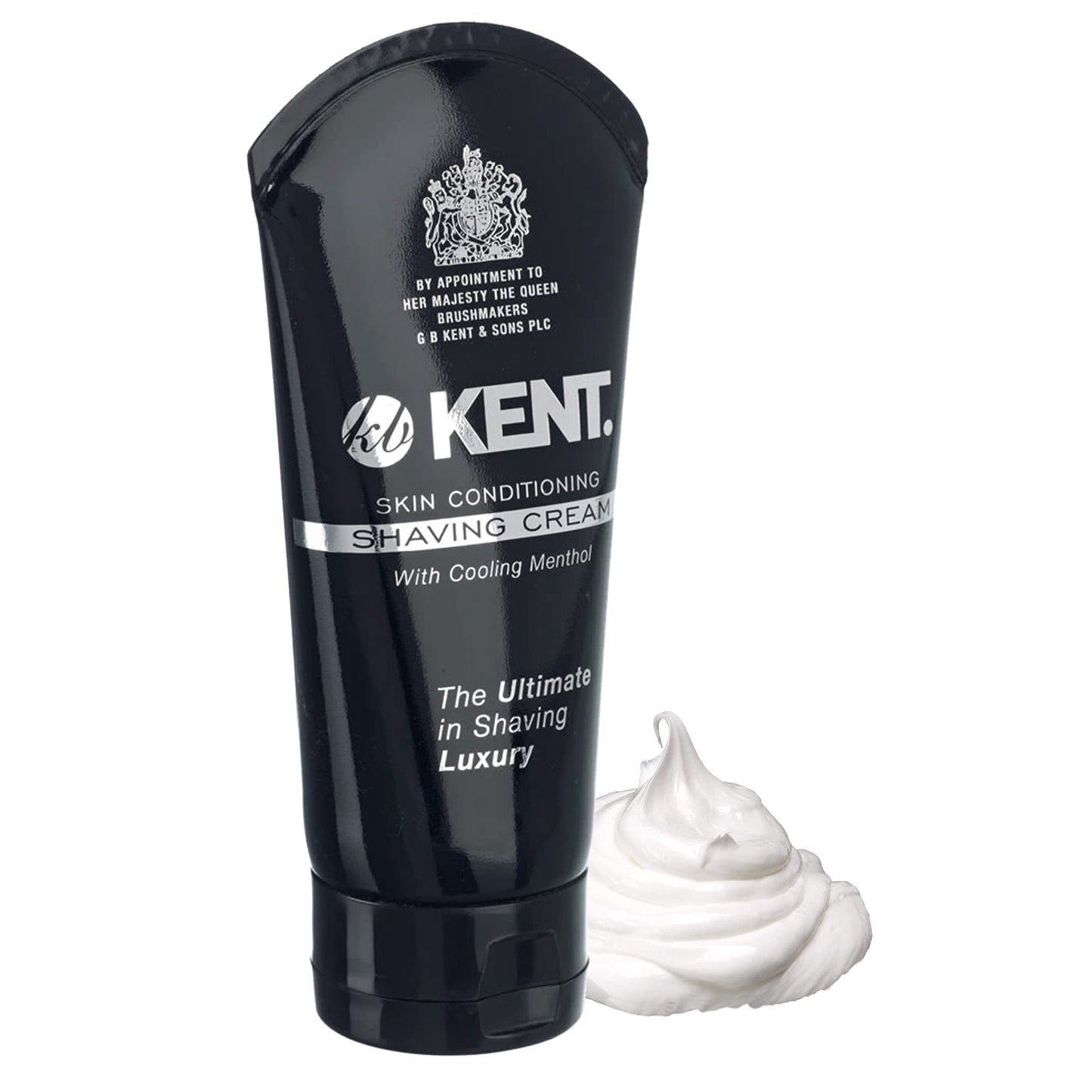 Kent Shaving Cream Sct1 Tube, Superior Men Smooth Cooling Menthol Shave Cream, No More Nicks, Cuts Or Razor Burn. Perfect Size (