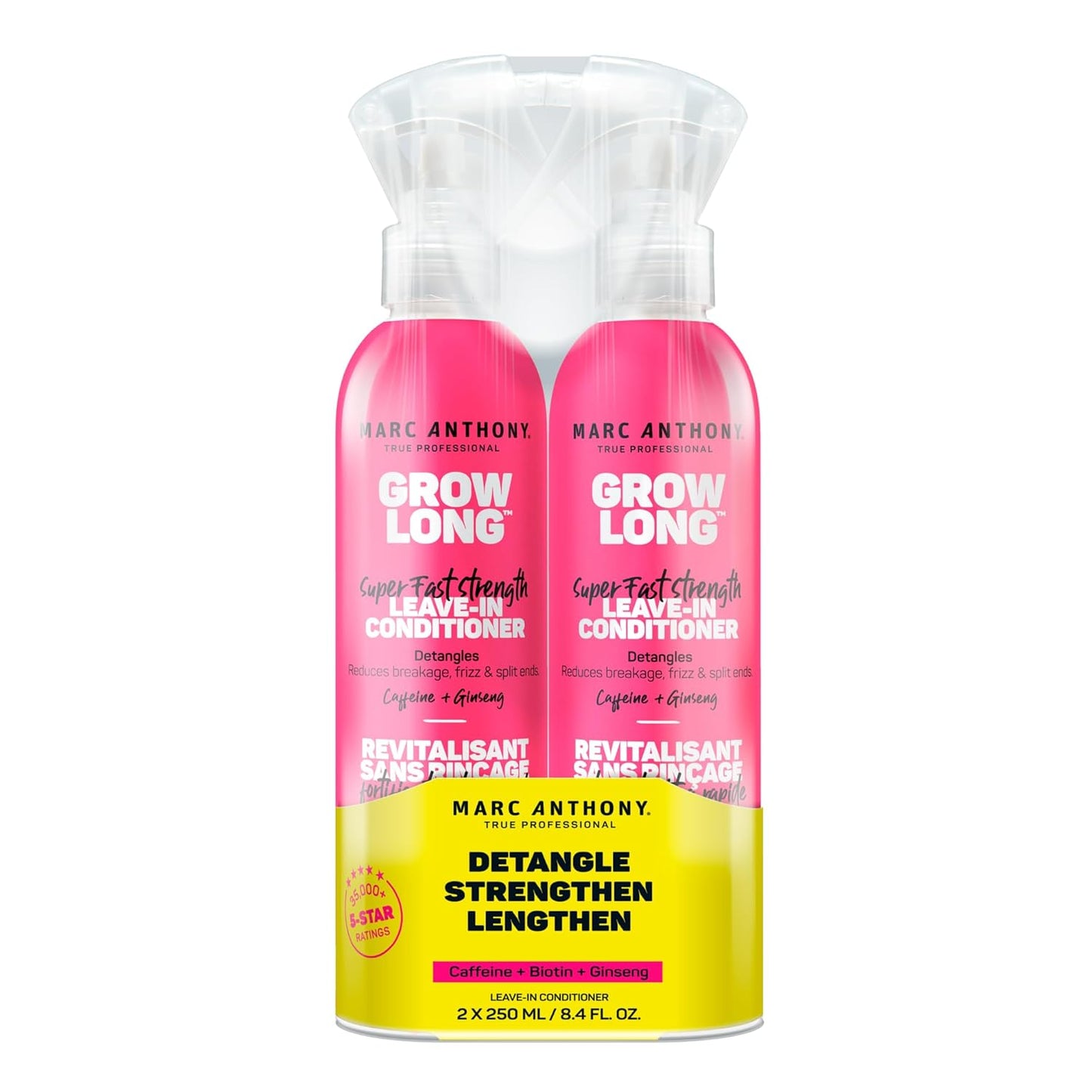 Marc Anthony Leave-In Conditioner Spray | Biotin Anti-Frizz Detangler for Curly, Damaged Hair