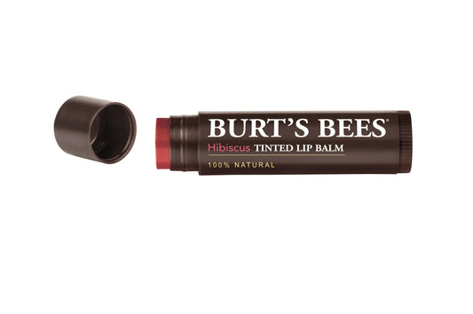 Burt'S Bees Tinted Lip Balm, Hibiscus, .15 Ounce (Pack Of 2)