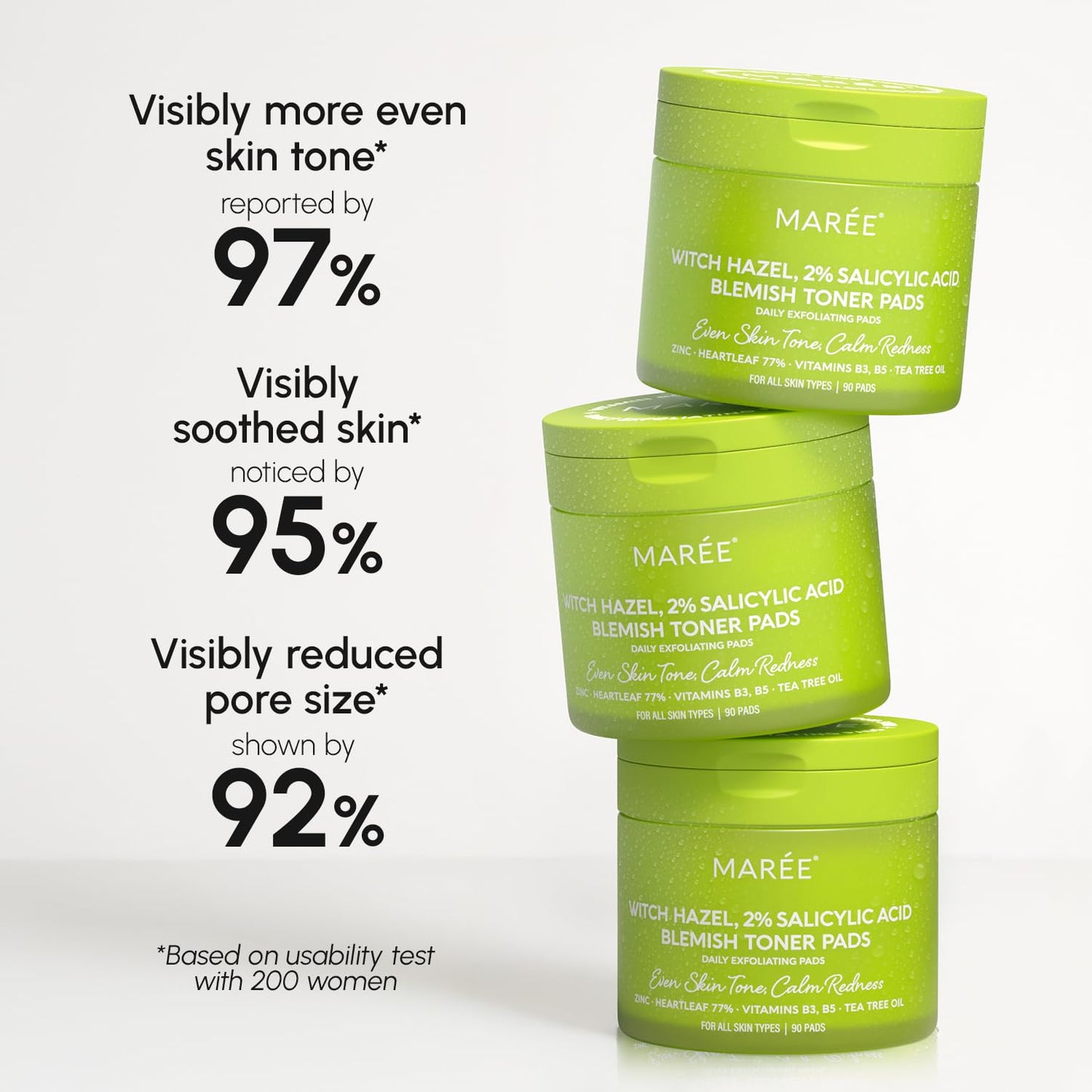 MAREE Blemish Toner | Daily Radiance Polish with Witch Hazel & BHA