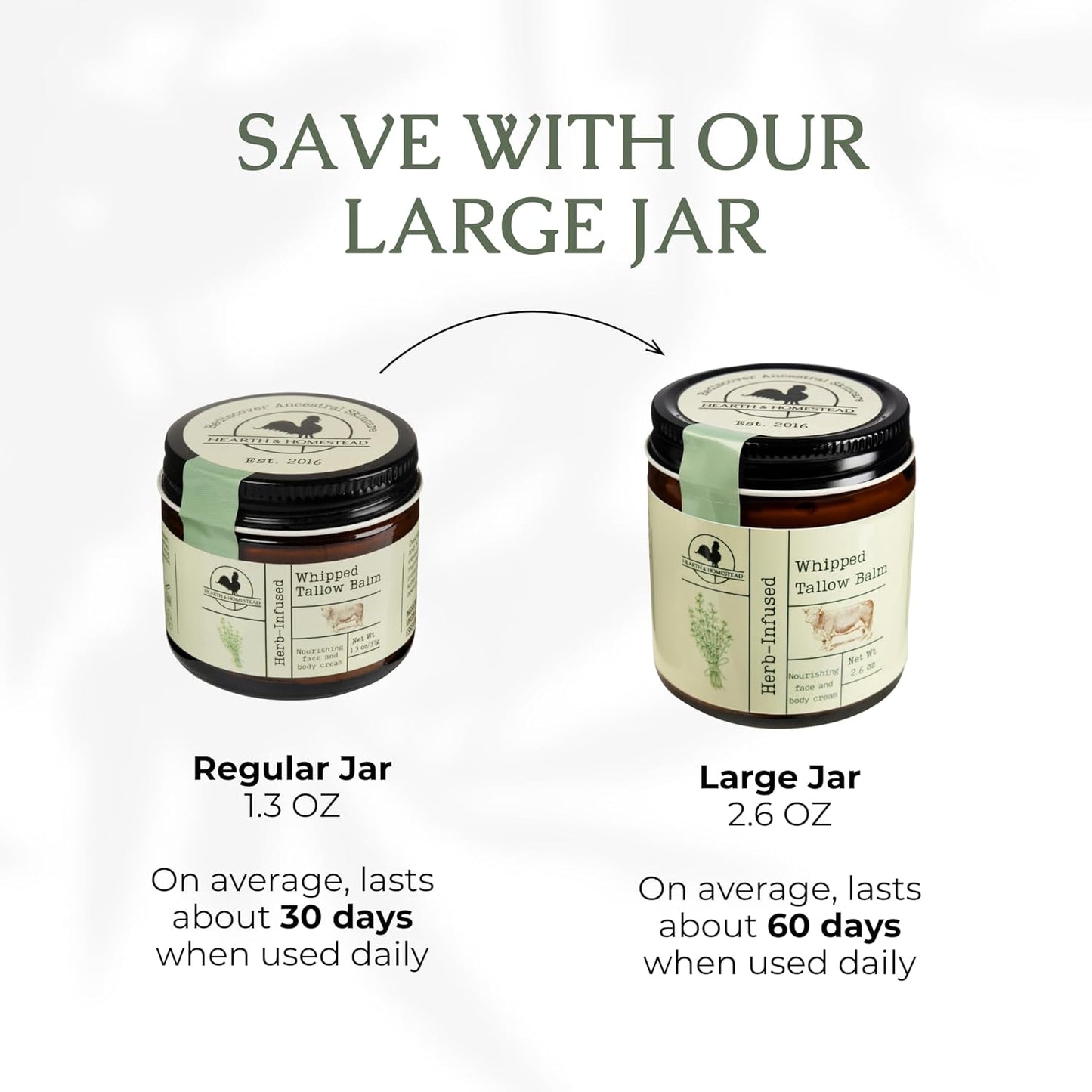 Handmade Coffee Vanilla Whipped Tallow Balm | Organic Body Butter - 1.3 Oz