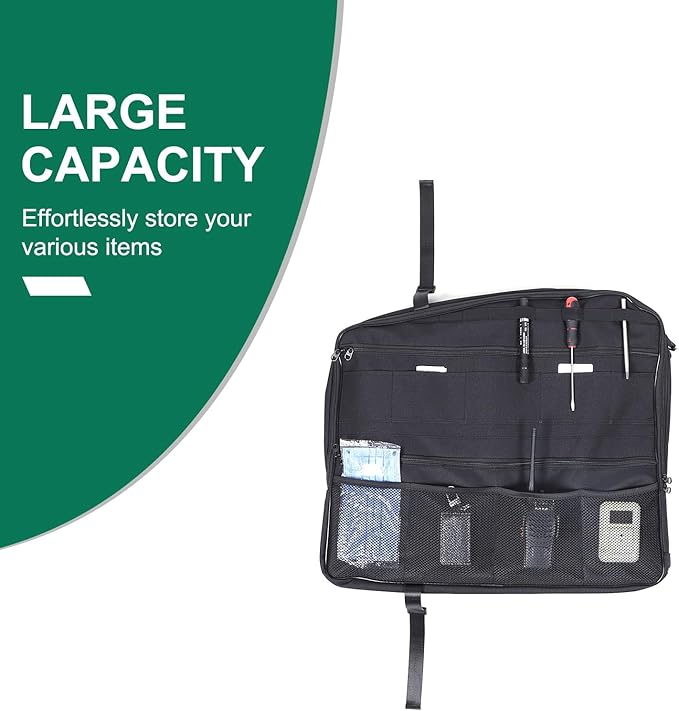 Car Sunroof Organizer Bag Compatible with 2024 2025 Hummer EV Hardtop Roof Panel Storage Bag Waterproof Foldable Multi-Function Car Rooftop Carrier Sunroof Storage Bags (Rear Top Roof Glass-Left)