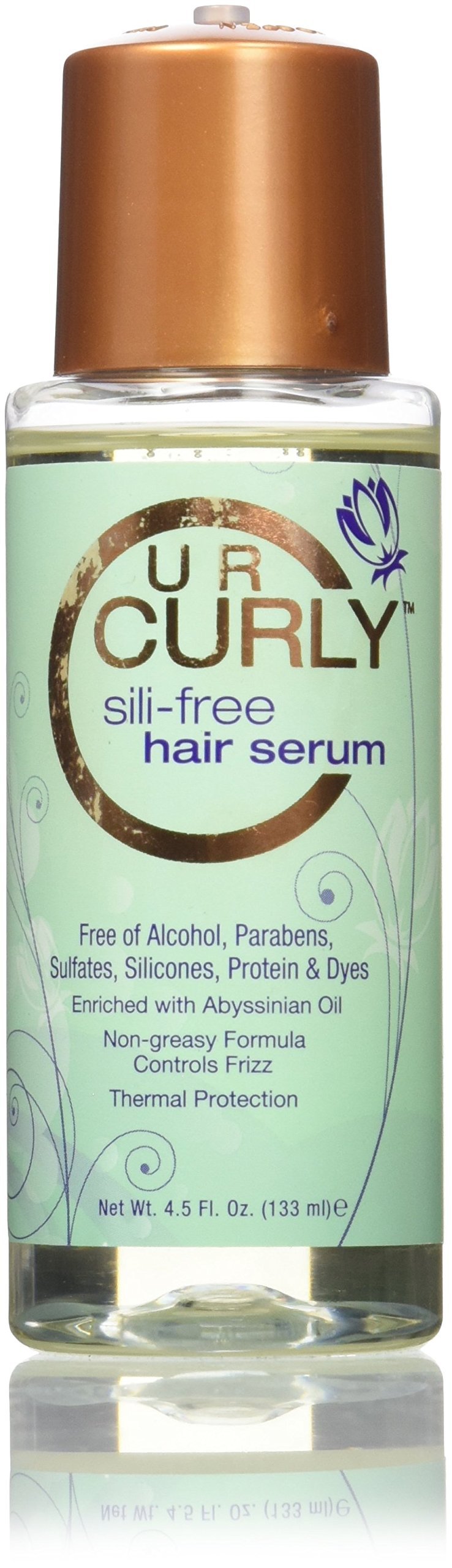 U R Curly Sili-Free Hair Serum, 4.5 Oz