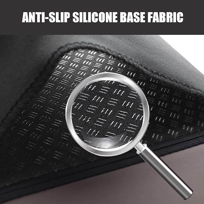 Car Armrest Cover Pad for Hyundai Santa FE 2021 2022 2023 2024 2025 Premium Leather Center Console Armrest Cushion Pad Anti-Scratch Waterproof Auto Interior Accessories Black Style