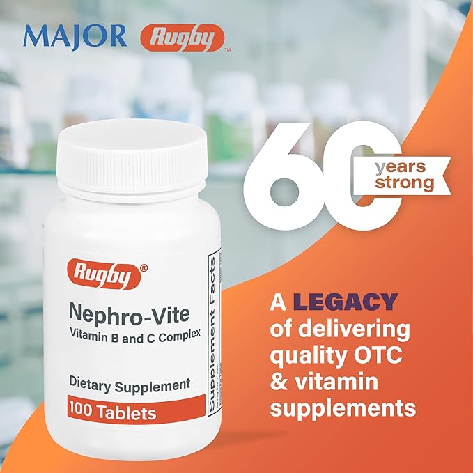 Nephro-Vite Tablets, 100 Count Per Bottle (3 Pack)