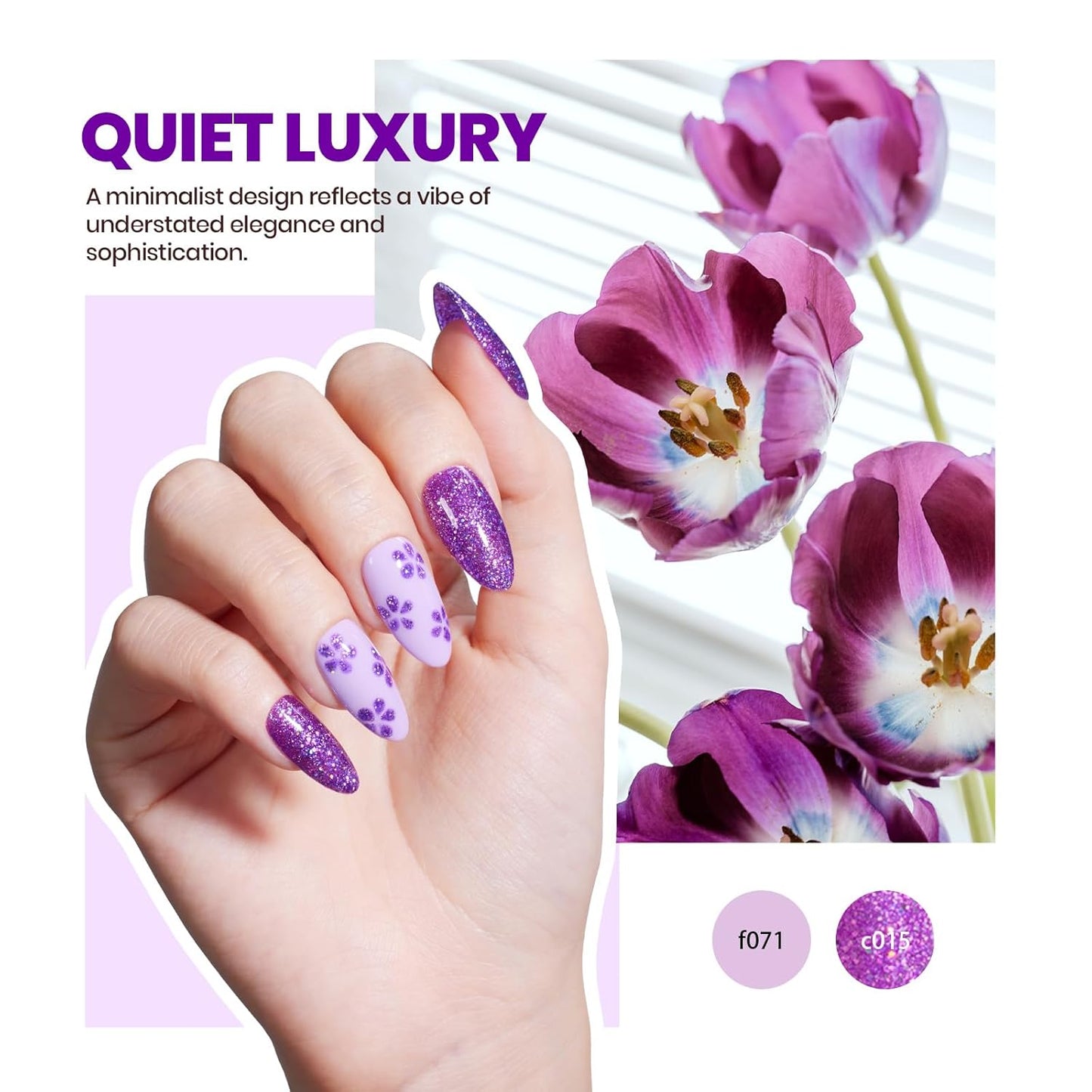 44-Piece Gel Nail Polish Kit | UV Light | 24 Colors | Base & Top Coats | Gifts for Women