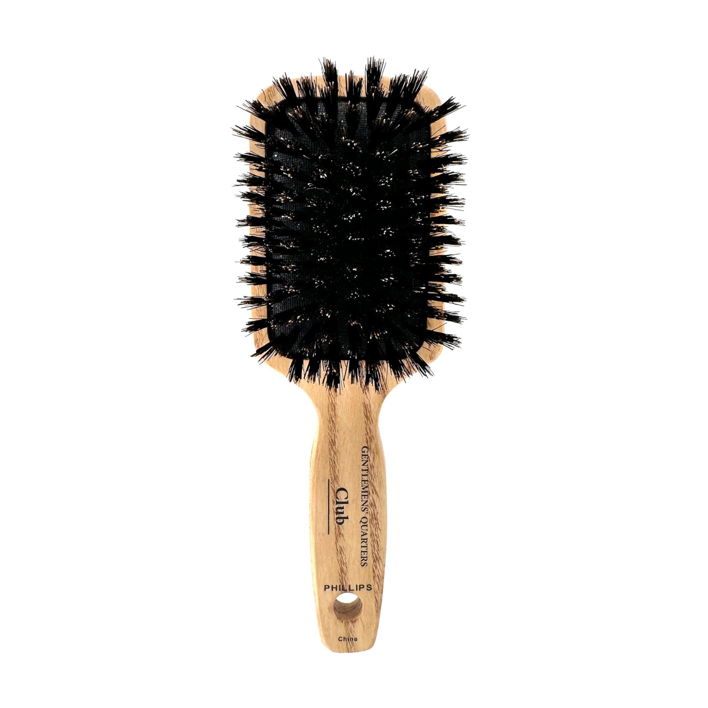 Phillips Brush Gentlemens Quarters Club Classic Style Boar Bristle Hair Brush For Men