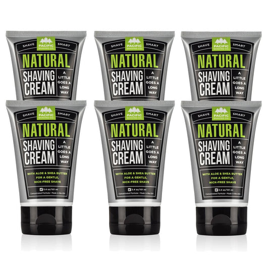 Pacific Shaving Company Natural Shaving Cream - Safe, Natural, And Plant-Derived Ingredients For A Smooth Shave, Softer Skin, Le