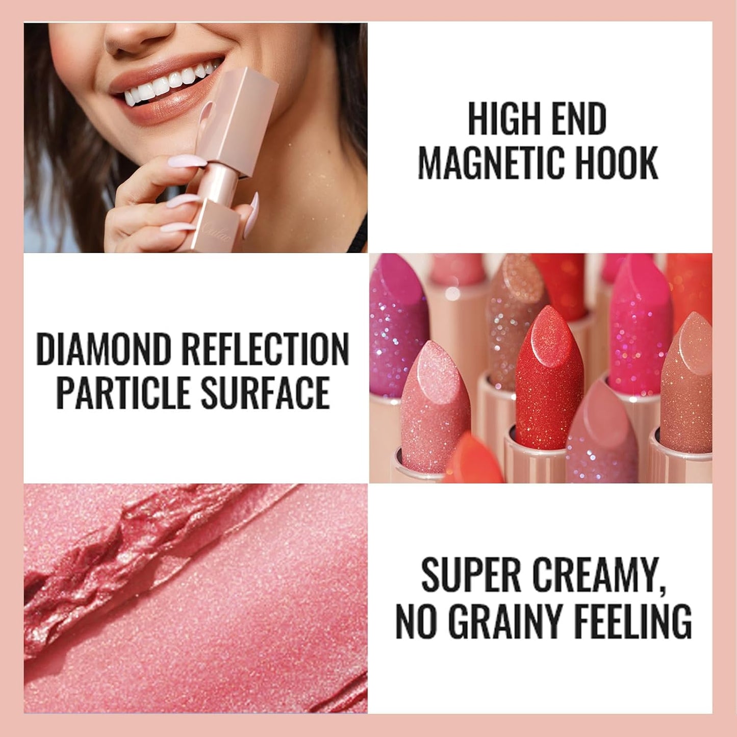Oulac Infinity Moisture Shine Lipstick - High Shine Shimmery Finish, Super Creamy Texture, Medium to High Coverage - Gluten Free, PG11 La Vita