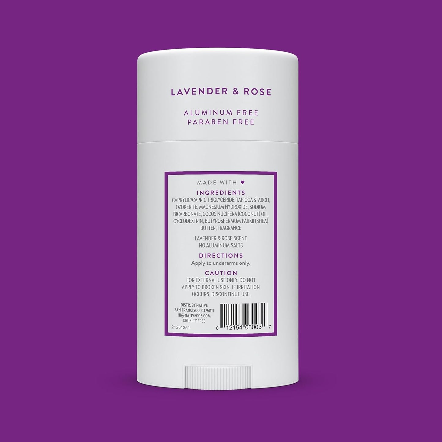 Native Deodorant | 72-Hour Odor Control | Aluminum-Free, Coconut & Vanilla