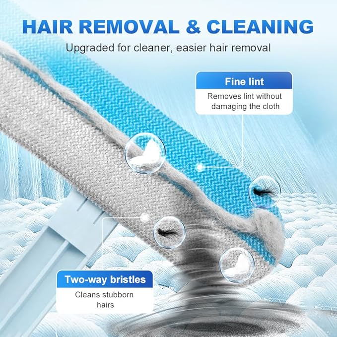 Moonboat Multifunctional Hair Removal Brush, Cleaner Pro Pet Hair, Cat Dog Hair Broom Lint Remover Scraper, Suitable for Carpet Rugs Bed Couch Curtains (B-2PCS)