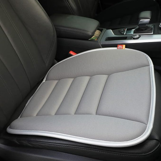 Car Seat Cushion Pad for Driving, Chair Cushion for Office/Truck with Memory Foam, Seat Cushion Comfortable and Durable, Gray