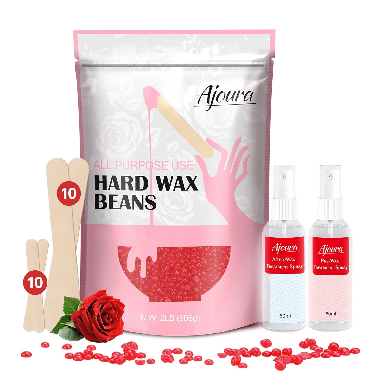 Chamomile Hard Wax Beads – 1Lb Hair Removal Wax for Full Body | Home Refill