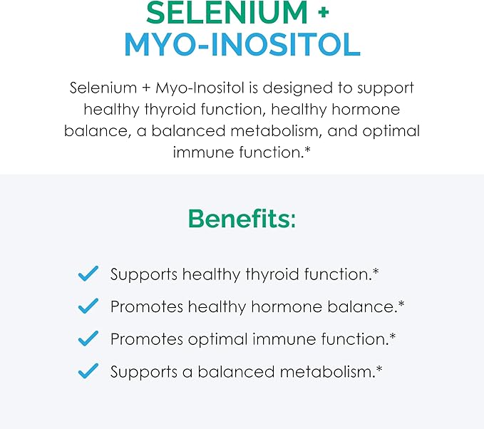 Rootcology by Dr. Izabella Wentz | Selenium + Myo-Inositol | Comprehensive Blend to Promote Hormone Balance and Immune System Health | 60 Capsules