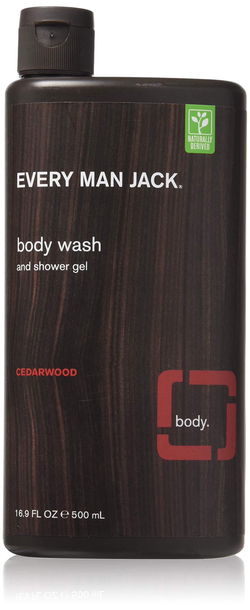 Every Man Jack Body Wash, Cedarwood, 16.9 Fl Oz, Pack Of 2