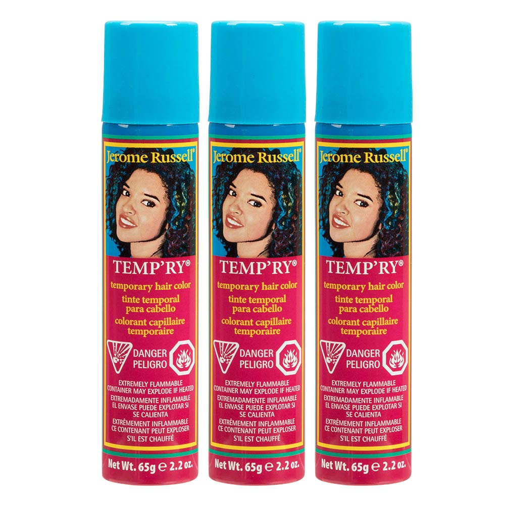 Jerome Russell Temp'Ry Spray-On Honey Blonde Hair Color, 2.2Oz X 3 Pack