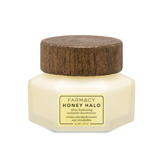 Farmacy Ceramide Face Moisturizer - Honey Halo Hydrating Facial Moisturizer For Dry Skin - Plumps, Soothes + Restores Skin With