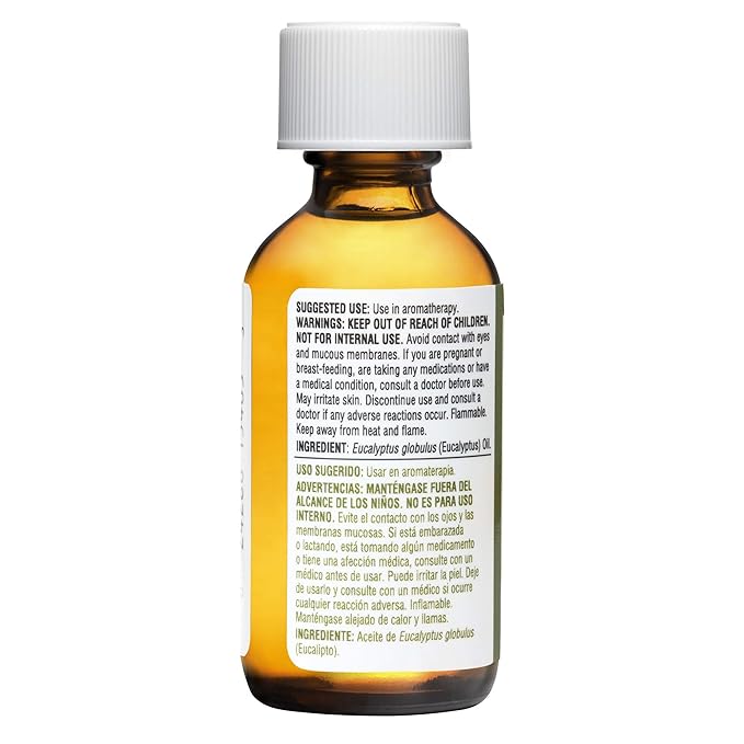 De La Cruz Eucalyptus Essential Oil Aromatherapy for Diffuser or Humidifier 100% Pure Steam Distilled Eucalyptus Globulus - 2 Fl Oz (Pack of 6)
