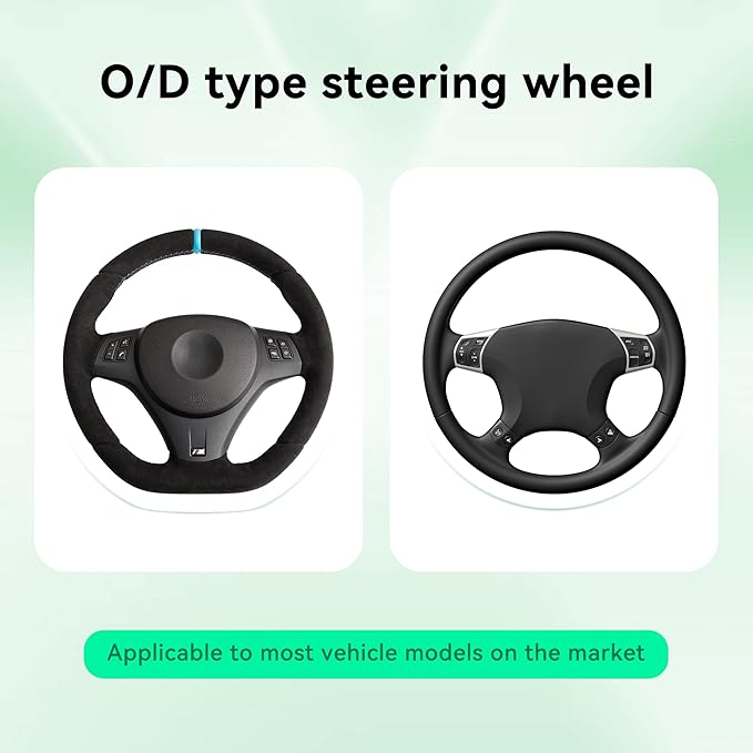 Bling Car Steering Wheel Cover, Diamond Leather Crystal Rhinestones Vehicles Steering Wheel Protector, Sparkling Anti-Slip Automotive Interior Decoration Accessories, Universal Fit (Orange)