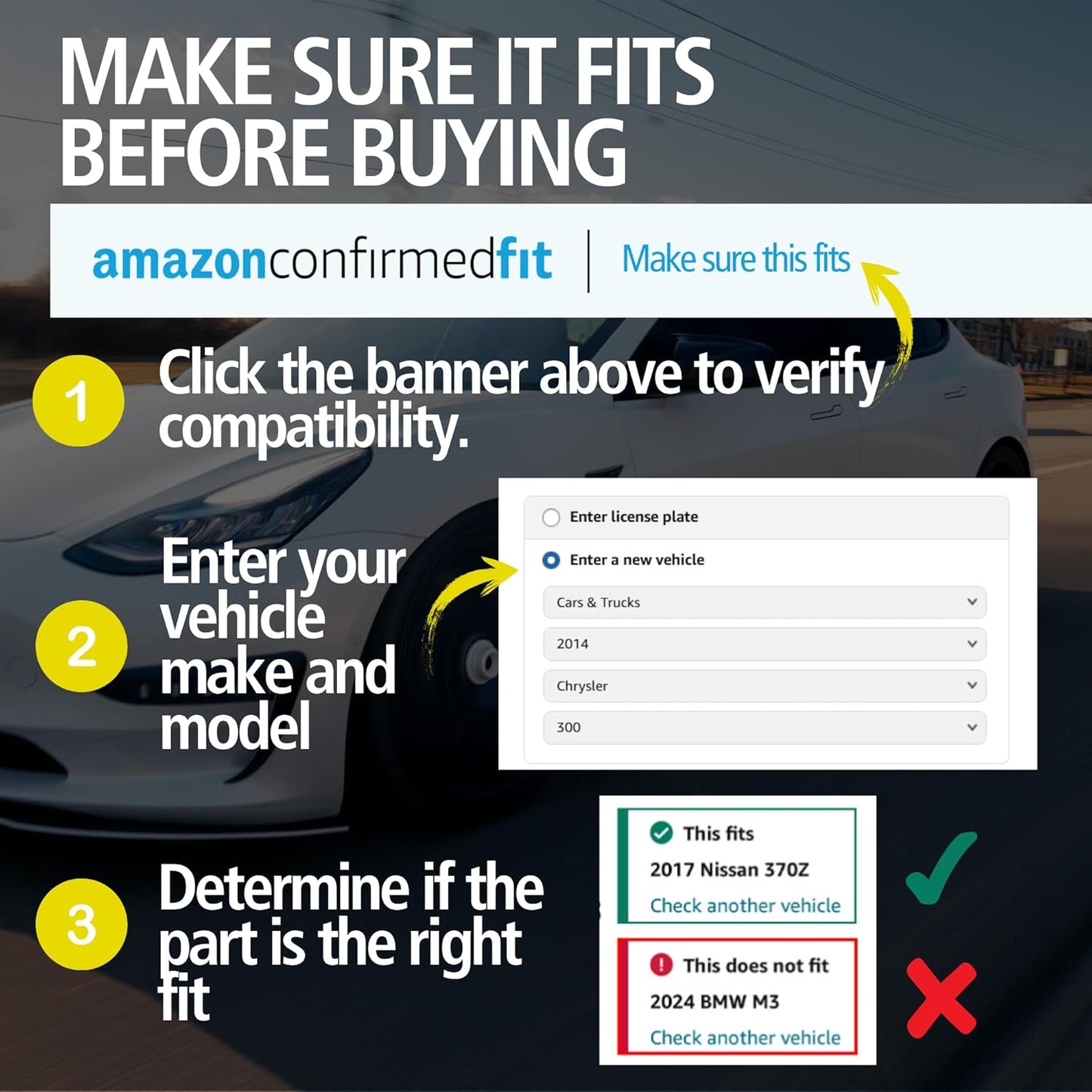 Premium Semi-Metallic Rear Brake Pads (1001-0636M) Compatible with Ford Escort 1997-2003, Mazda Miata 1994-2003, Mazda Protege 1995-1998, Mercury Tracer 1997-1999
