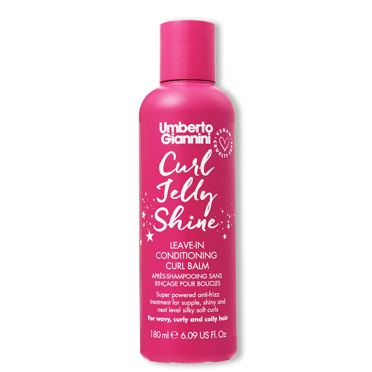 Umberto Giannini Curl Jelly Shine Moisturising Leave-In Conditioner For Curls Waves And Coils - Vegan Curl Heat Protectant And C