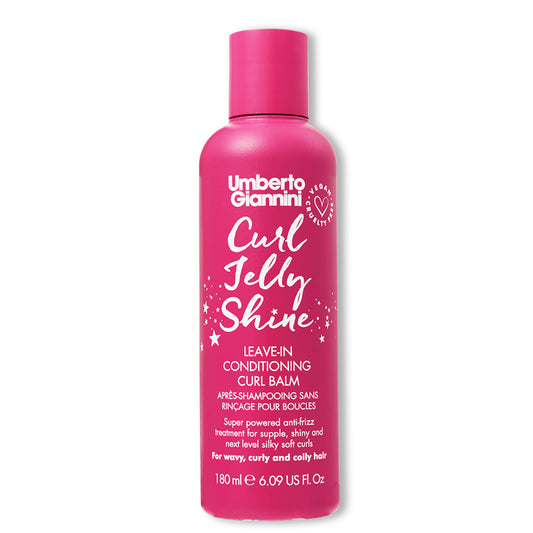 Umberto Giannini Curl Jelly Shine Moisturising Leave-In Conditioner For Curls Waves And Coils - Vegan Curl Heat Protectant And C