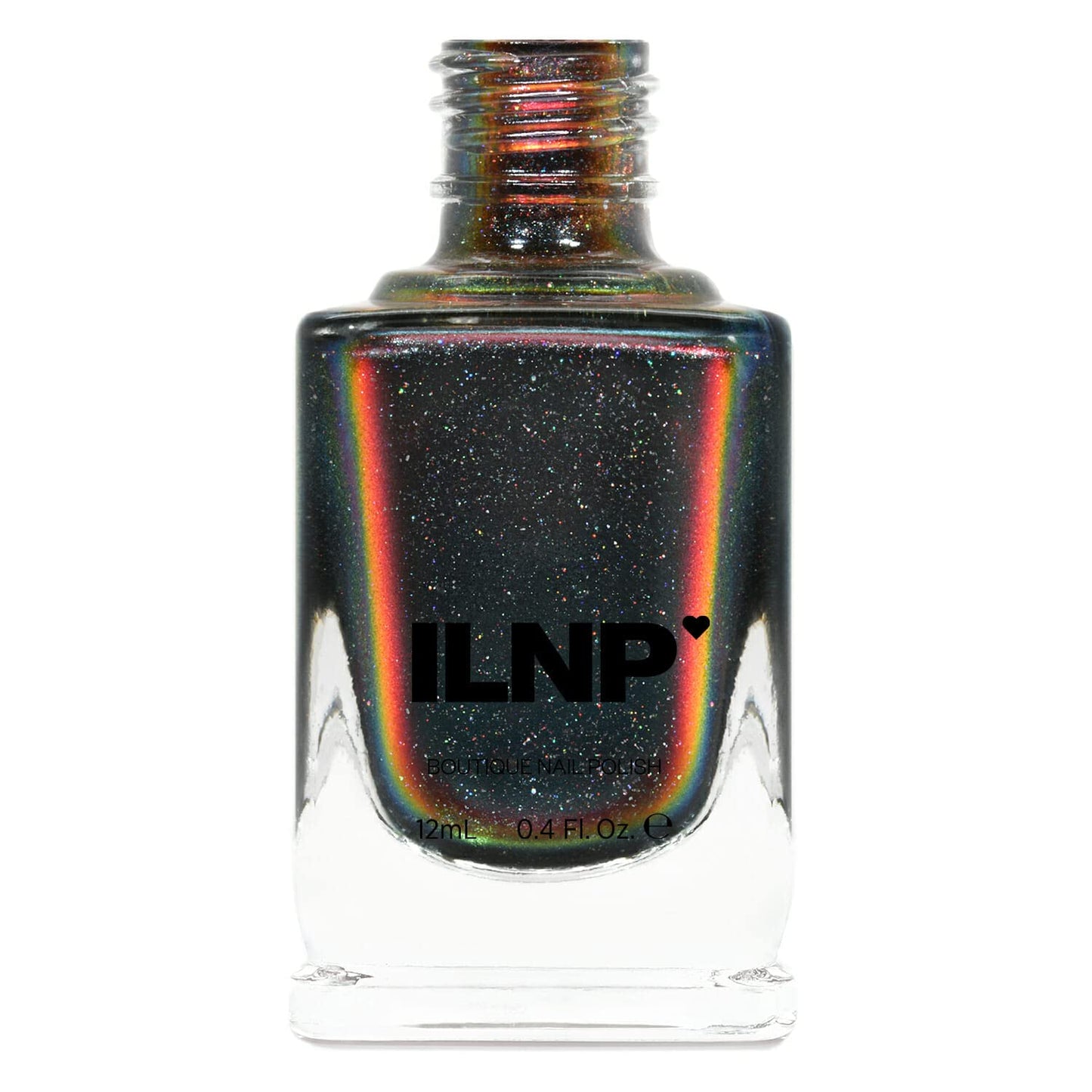 Ilnp Eclipse (H) - Black To Red Holographic Ultra Chrome Nail Polish
