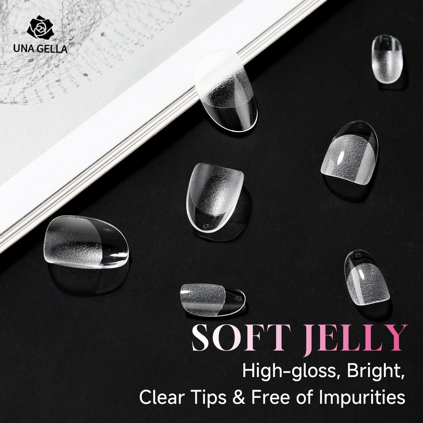 XXL Square Gel Nail Tips | 120 PCS Extra Long | No C Curve | DIY Home Use
