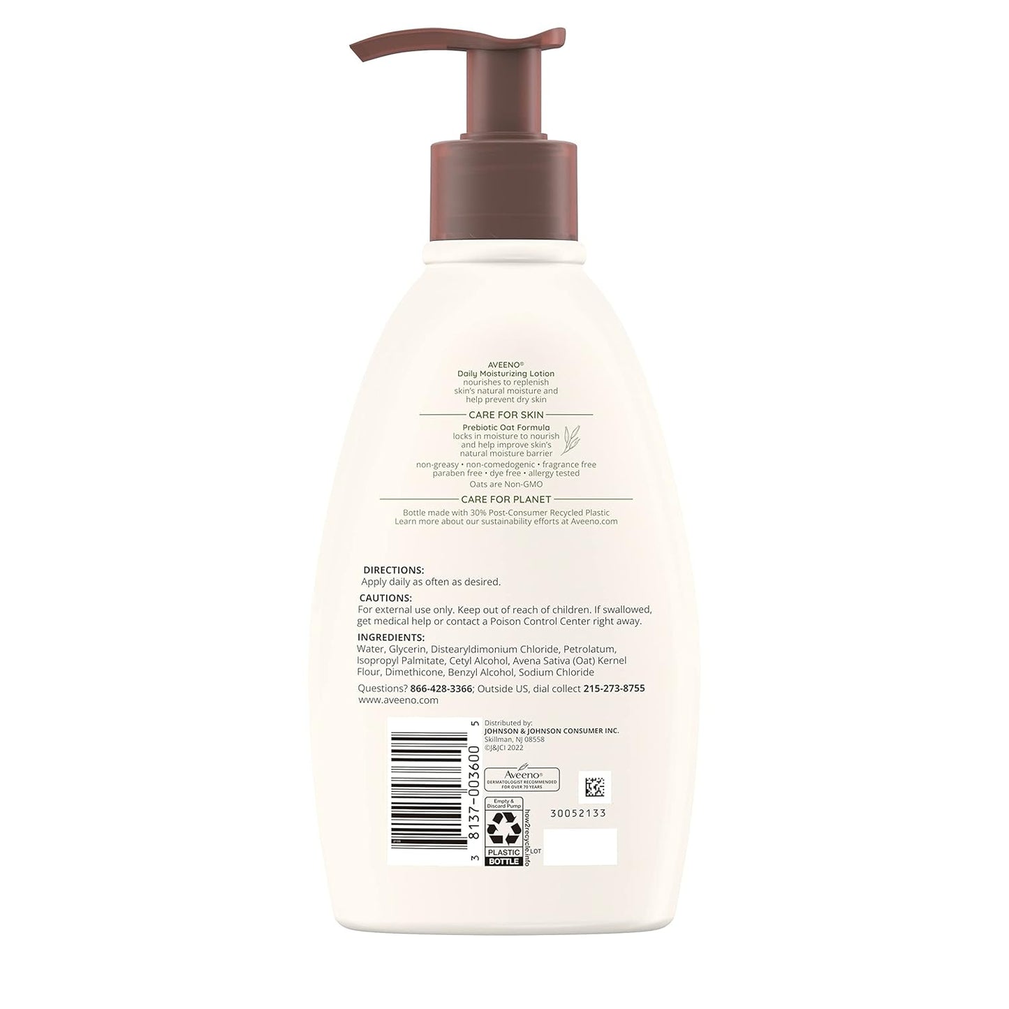 Aveeno Daily Moisturizing Lotion | 2-Pack | 20 Fl Oz Pump | Hydrating