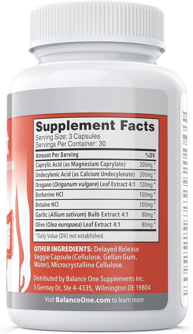 Balance ONE 2 Month Kit | Probiotic, CandAssist, Liver One | 15 Billion CFU Probiotic | Natural Cleanse with Caprylic Acid | Liver Support with Milk Thistle