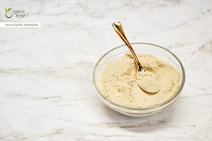 Organic Way Shatavari Powder (Asparagus Racemosus) - Kosher & USDA Certified | Vegan, Non-GMO & Gluten Free | Tested for Heavy Metal and Purity | Resealable Bag | 100% Raw from India (1LBS / 16Oz.)